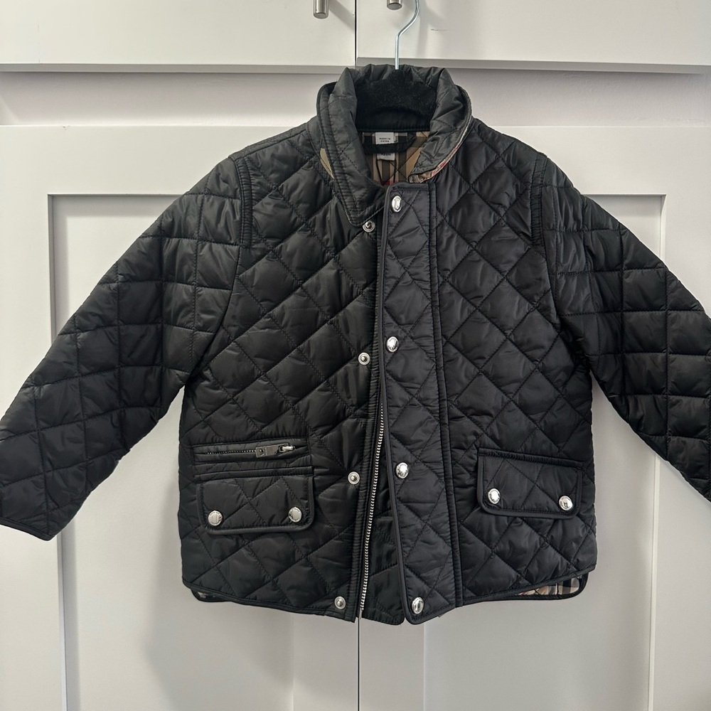 Burberry Black Quilted Kids Puffer Jacket